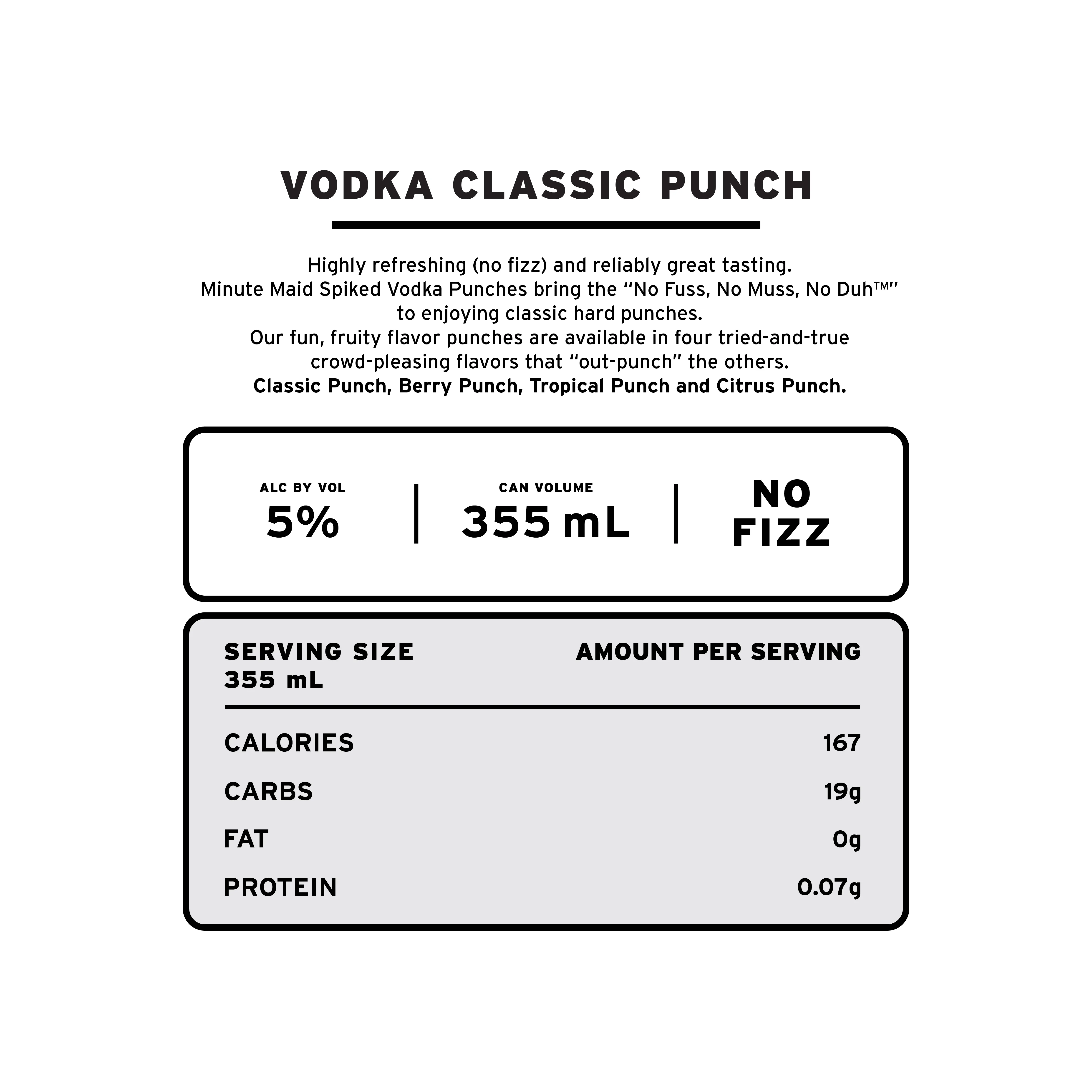 minute maid spiked product lineup